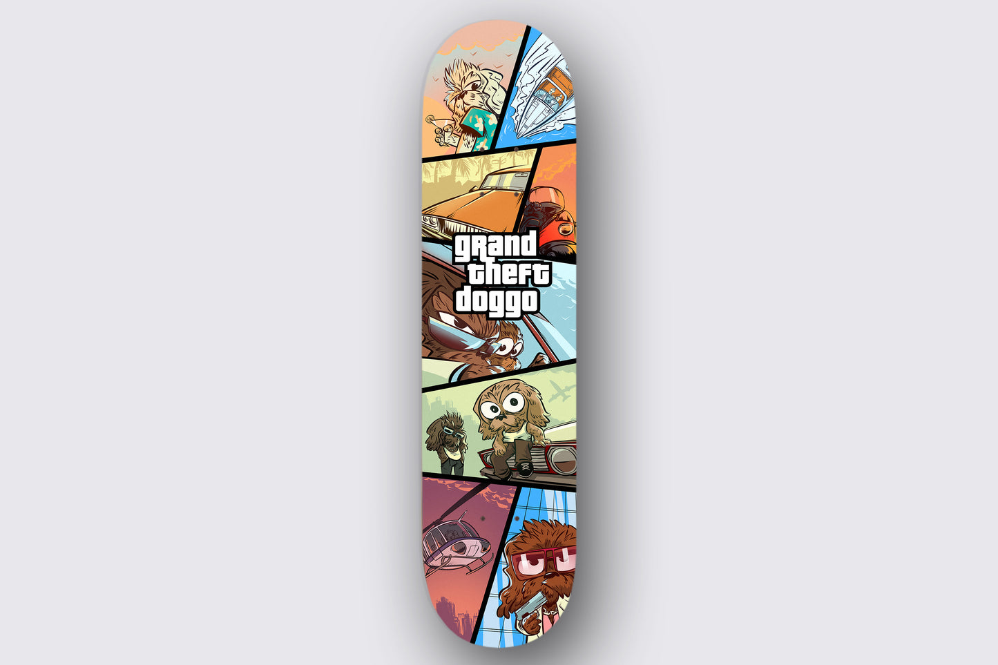 "Grand Theft Doggo" Skate Deck